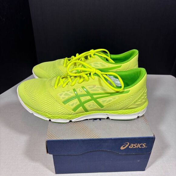 Asics 33-DFA 2 Running Shoe in sharp green/ jasmine green/flash NIB SIZE 12 - Picture 8 of 15